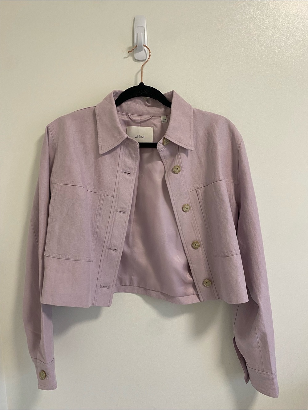 Wilfred Cropped Button Down Jacket